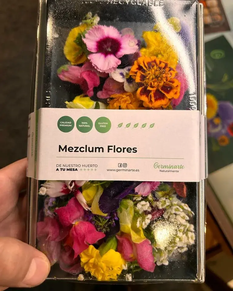 Flores comestibles de la línea de productos Germinarte
