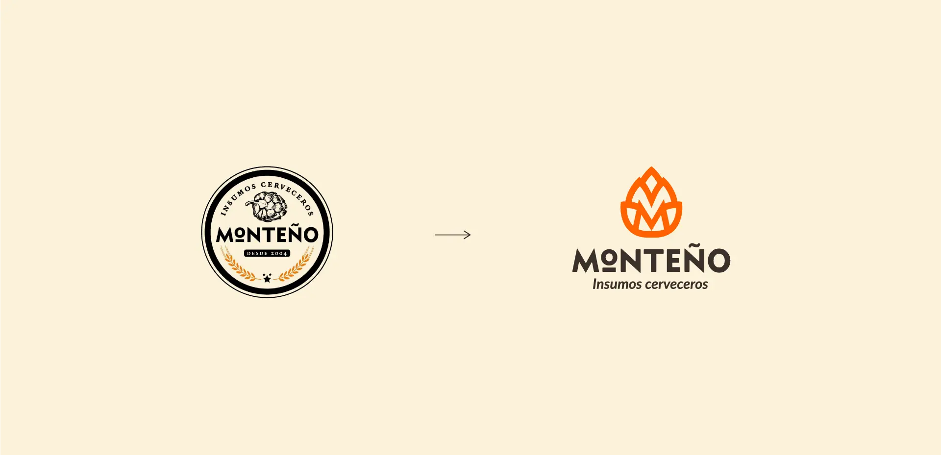 Evolución del logotipo de Monteño: del sello anterior a la nueva marca