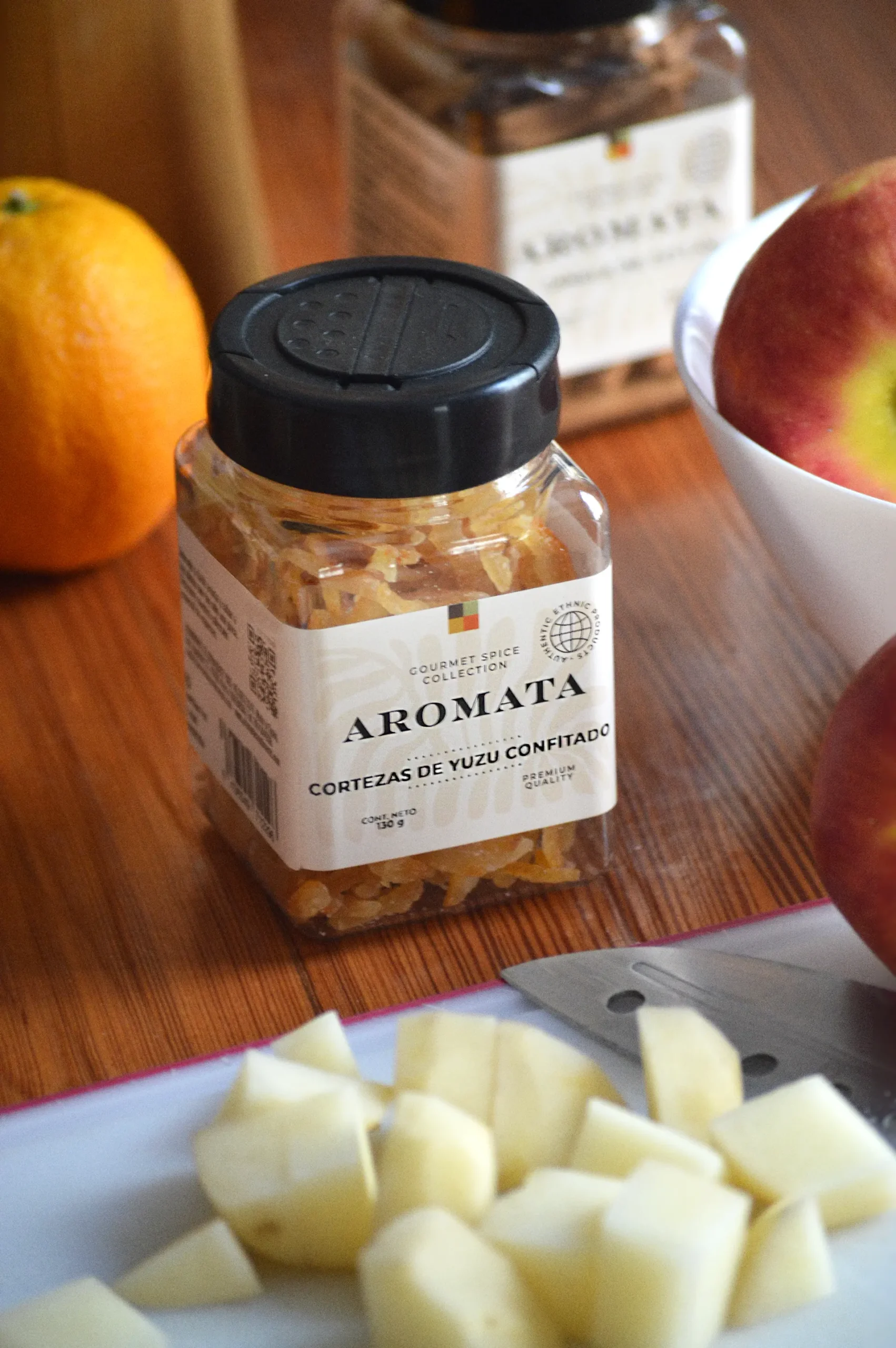 Corteza de yuzu, materia prima utilizada por Aromata