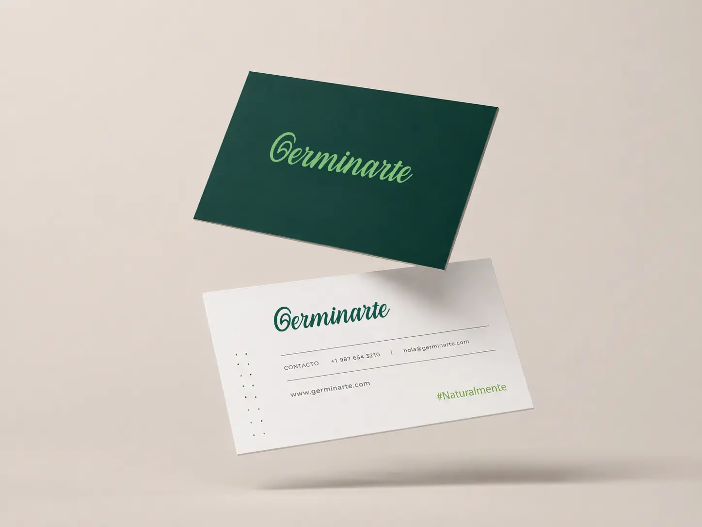 Tarjetas de presentación de Germinarte